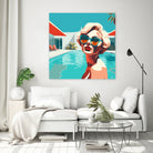 SWIMMING POOL by Sauter Claudia on GIANT ART - blue digital painting