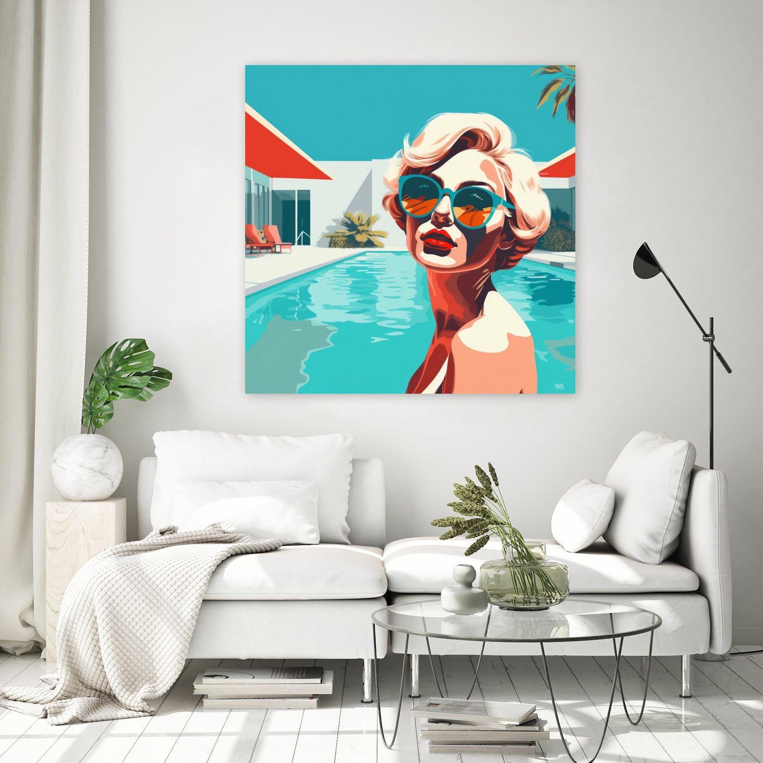 SWIMMING POOL by Sauter Claudia on GIANT ART - blue digital painting