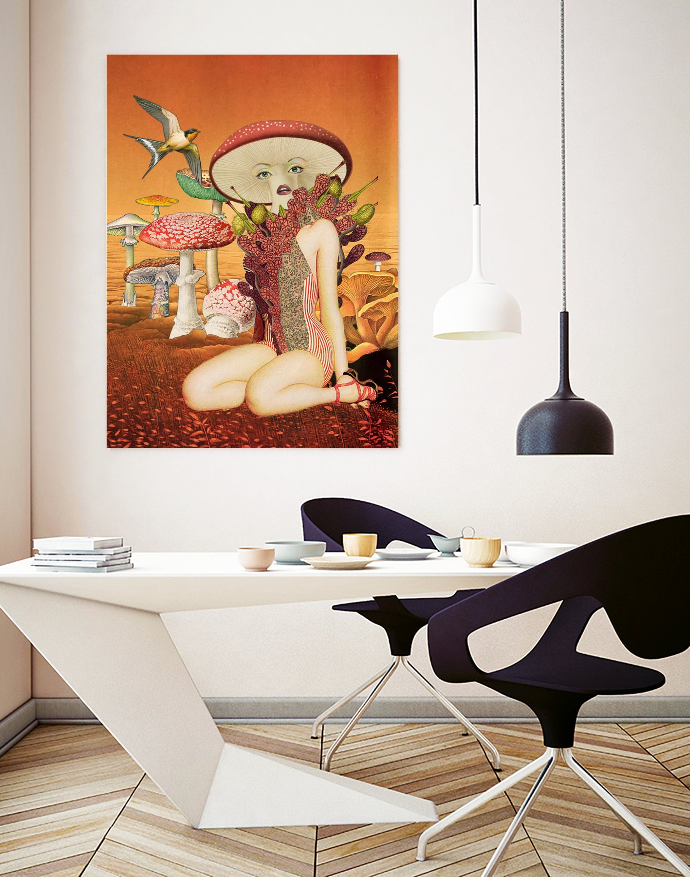 funky fungus by Julia Lillard on GIANT ART - orange photo manipulation