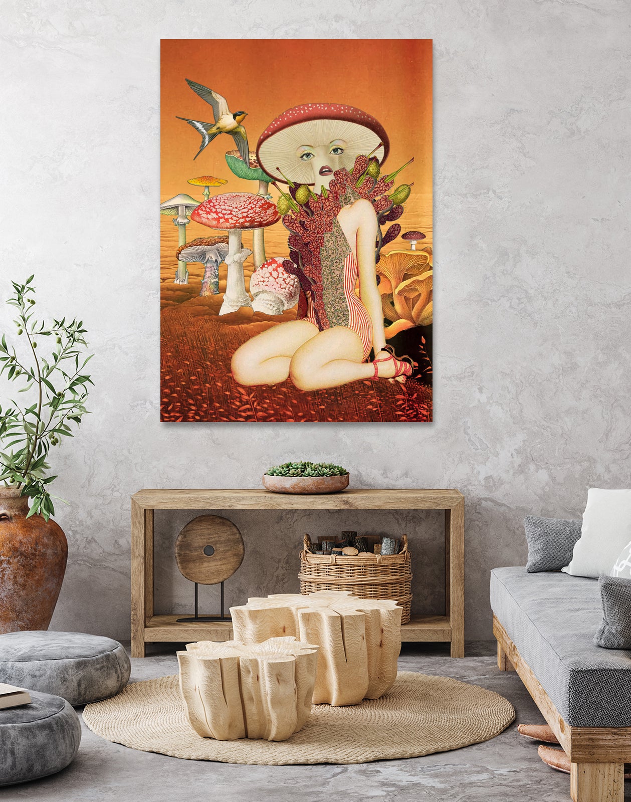 funky fungus by Julia Lillard on GIANT ART - orange photo manipulation