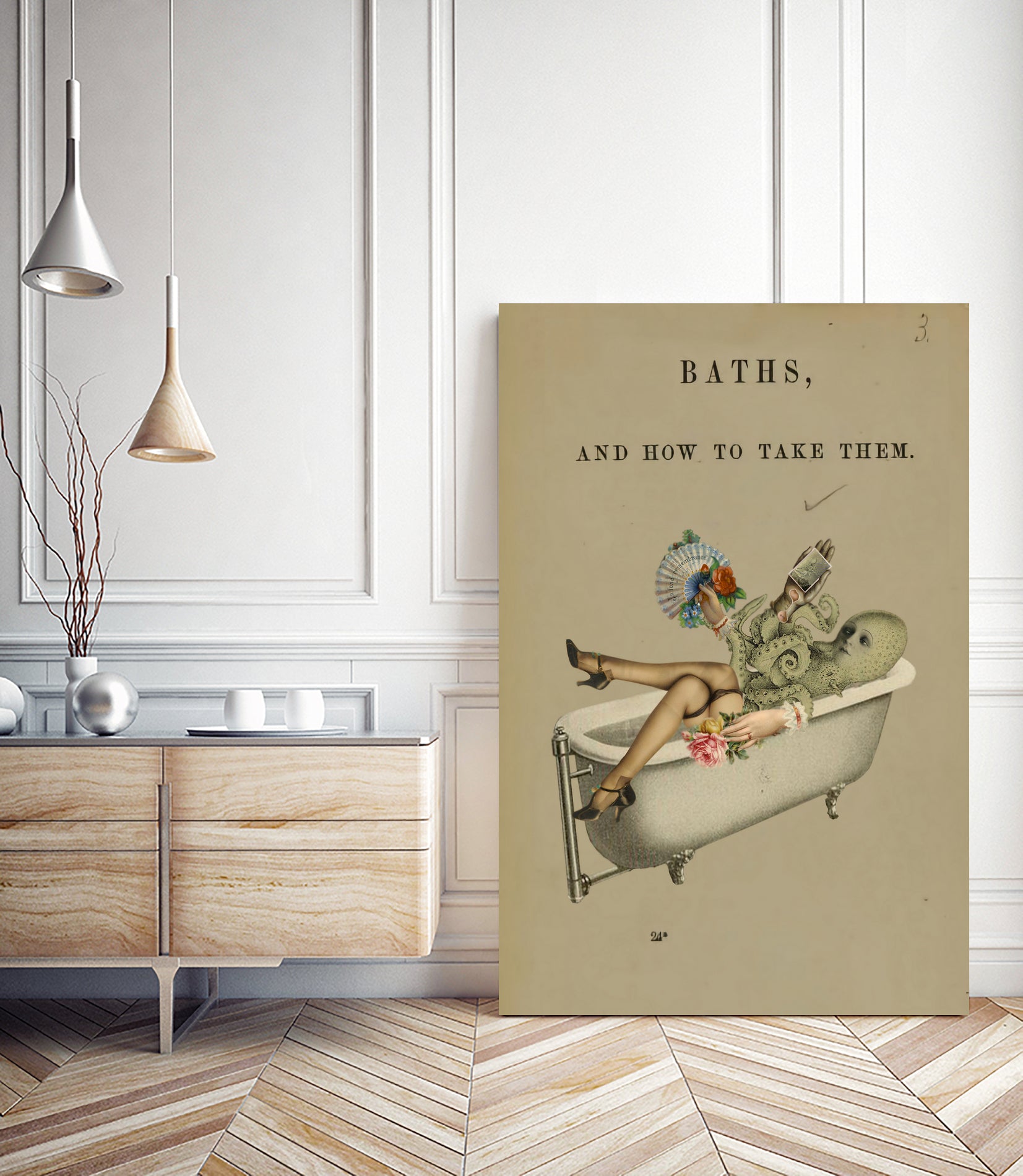 baths and how to take them by Julia Lillard on GIANT ART - gray photo manipulation