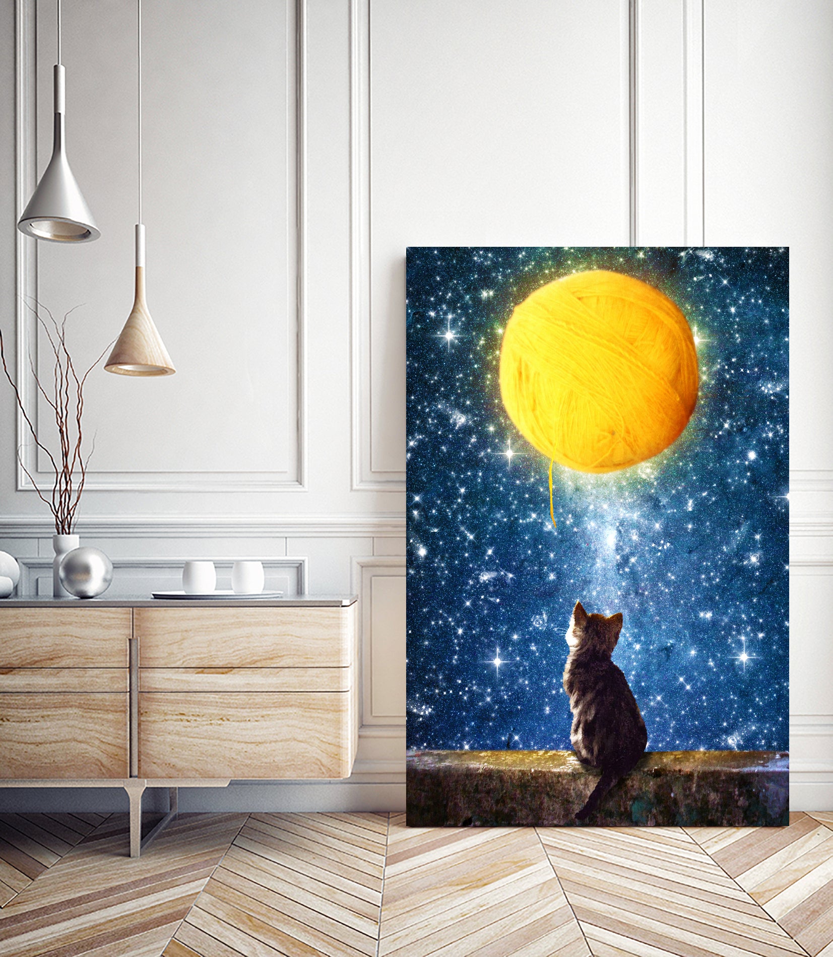 A Yarn of Moon by Diogo Veríssimo on GIANT ART - blue photo manipulation