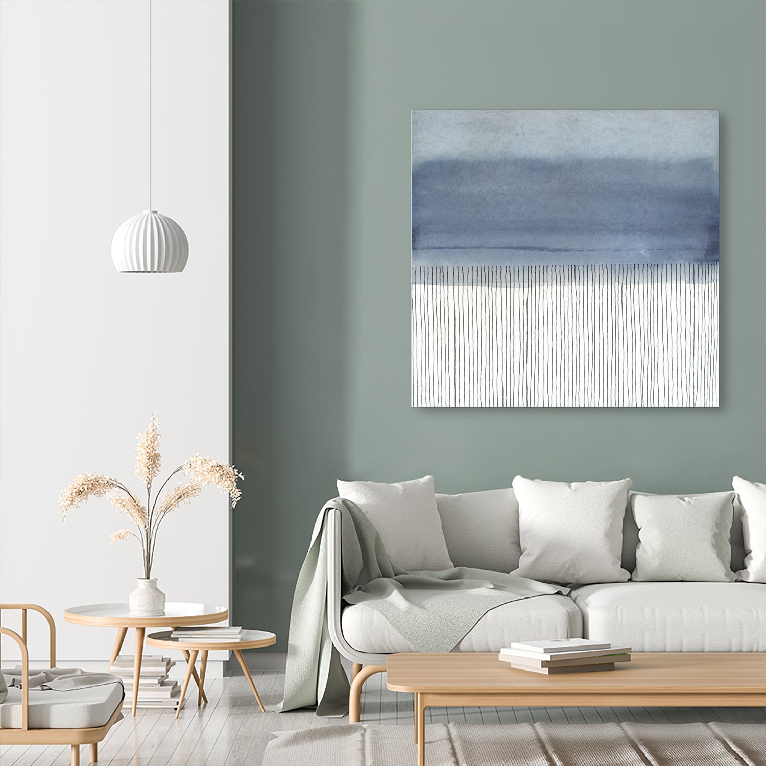 Looks Like Rain by Mariam Cisse on GIANT ART - blue mixed media