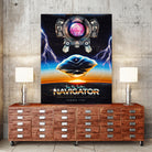 Flight of the Navigator Inspired Retro Poster by Barrett Biggers on GIANT ART - black vector illustration