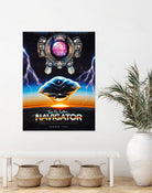 Flight of the Navigator Inspired Retro Poster by Barrett Biggers on GIANT ART - black vector illustration