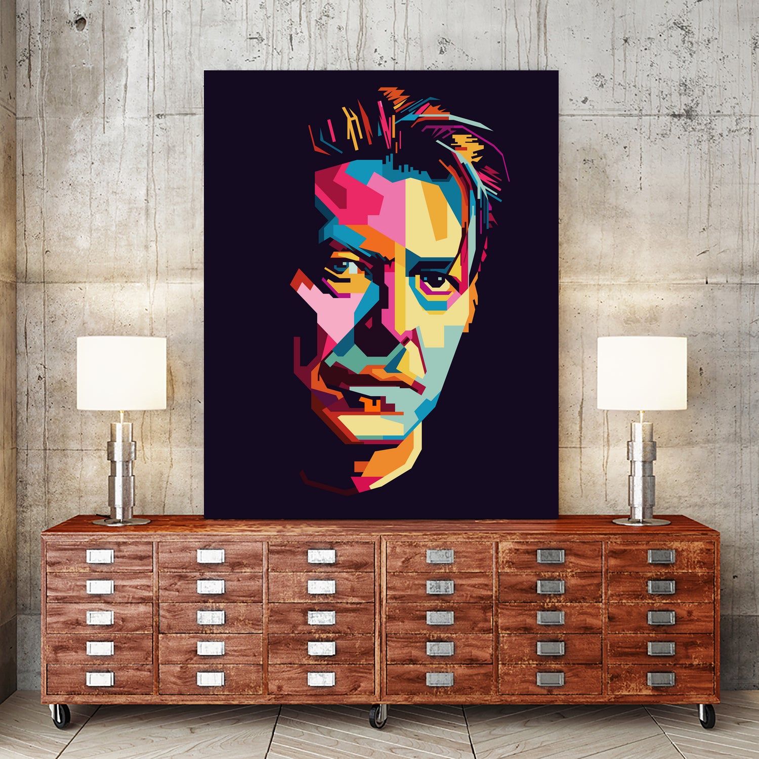 DAVID BOWIE Pop Art WPAP by Karinne Pyrena on GIANT ART - black digital drawing