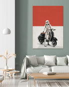 VESPA TROOOPER by Vin Zzep on GIANT ART - white digital painting