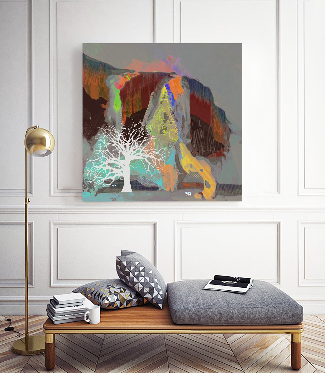 Celestial Creatures by Jamison Gish on GIANT ART - gray digital painting