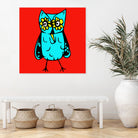 Rebel Owl by Tina Franco on GIANT ART - red digital drawing