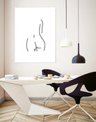 DERRIERE nude line art by Karli Florence on GIANT ART - white digital drawing