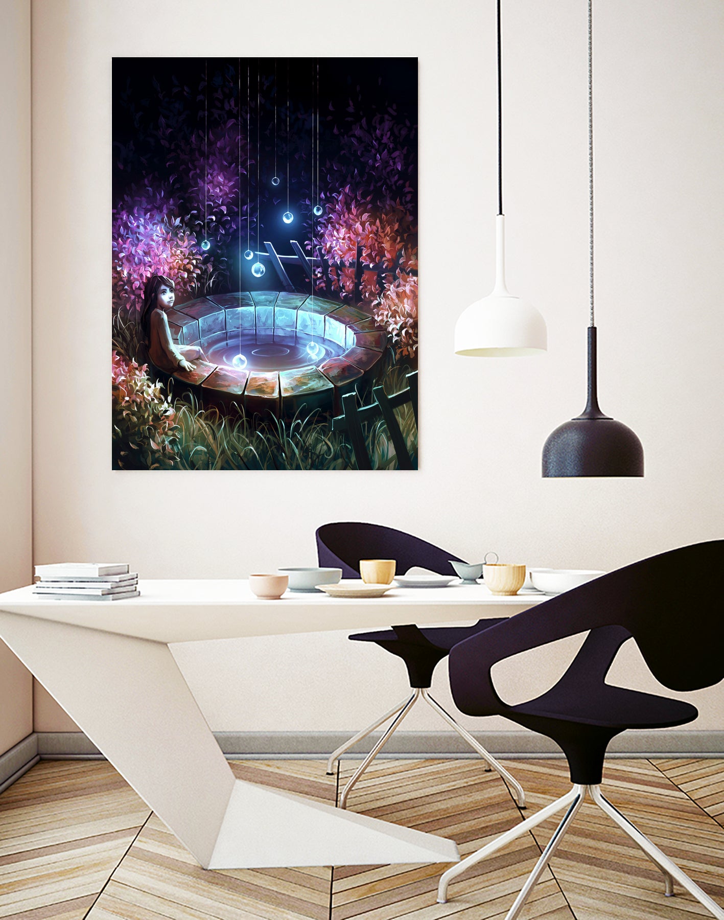 Make a wish by Cyril Rolando on GIANT ART - fuchsia digital painting