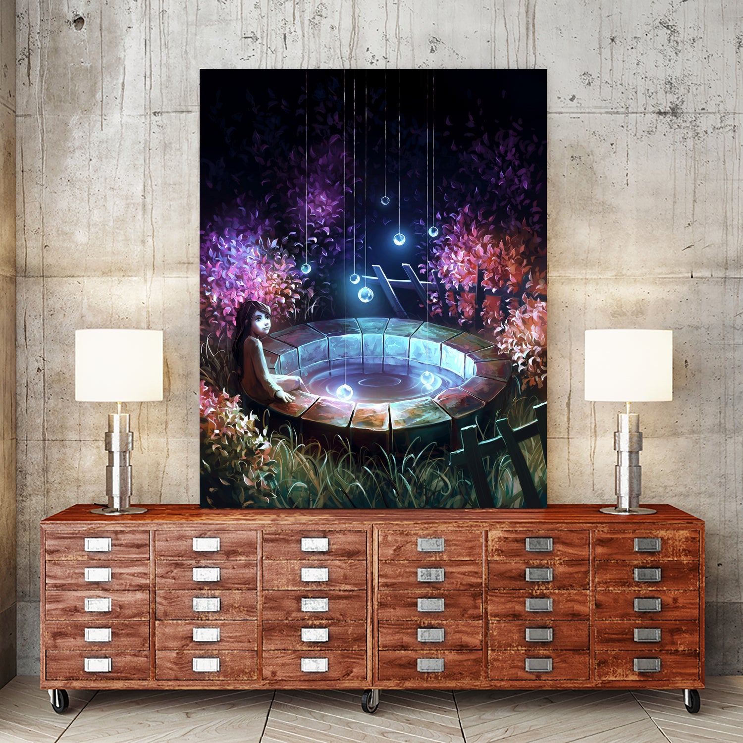 Make a wish by Cyril Rolando on GIANT ART - fuchsia digital painting