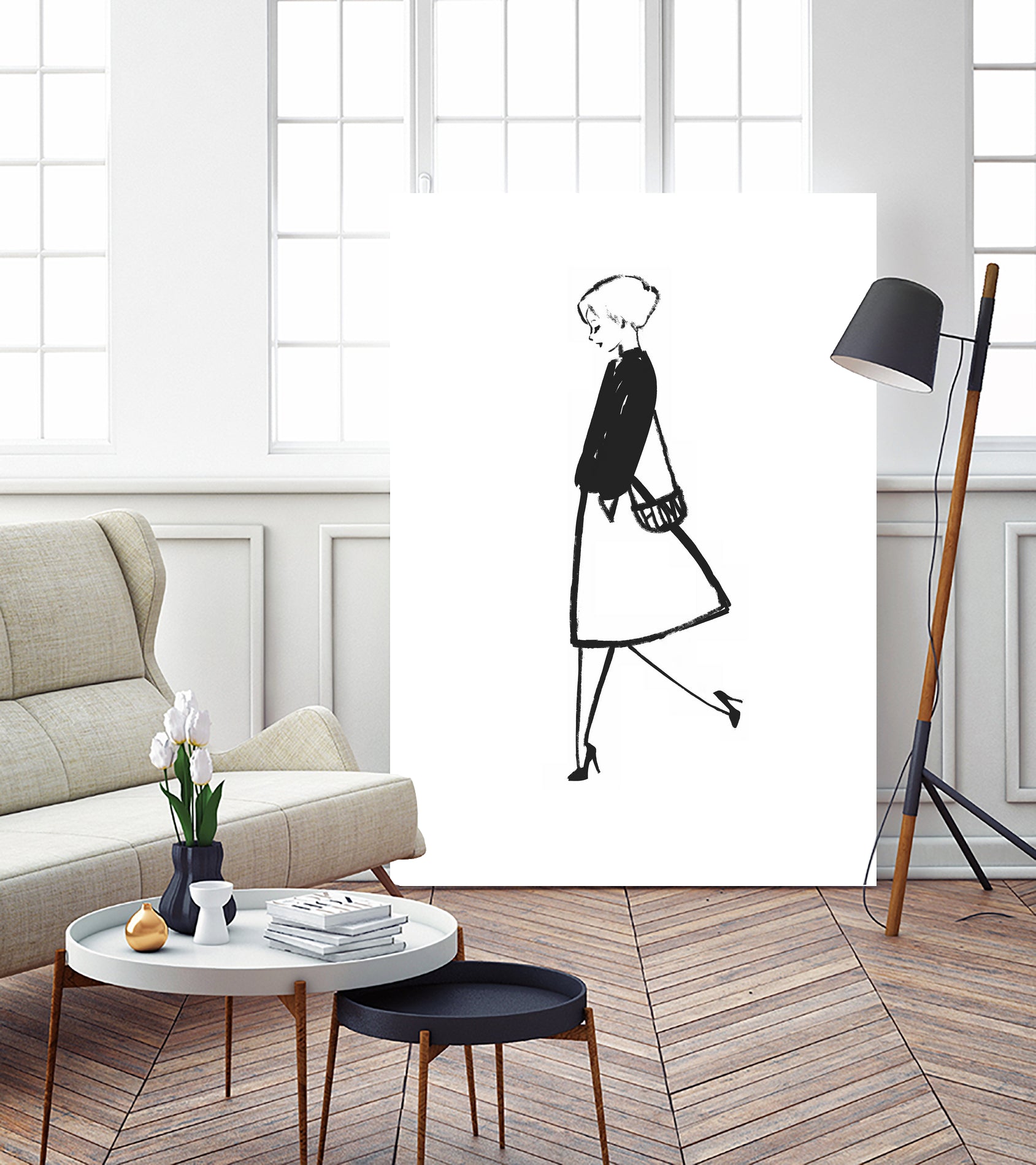 Street Fashion by Ng Chun Fui on GIANT ART - white digital drawing