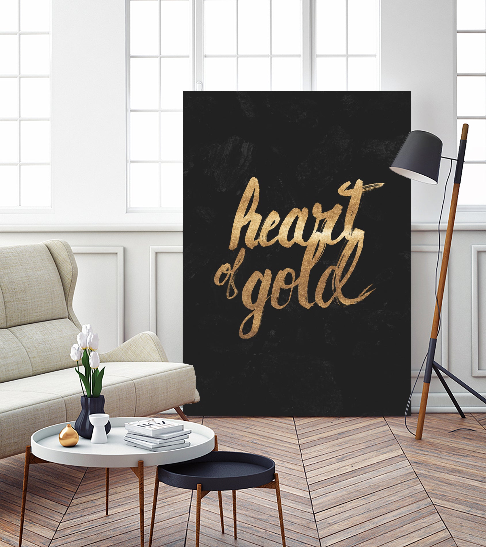 Heart of Gold by Arthur Willian Presser on GIANT ART - black typography