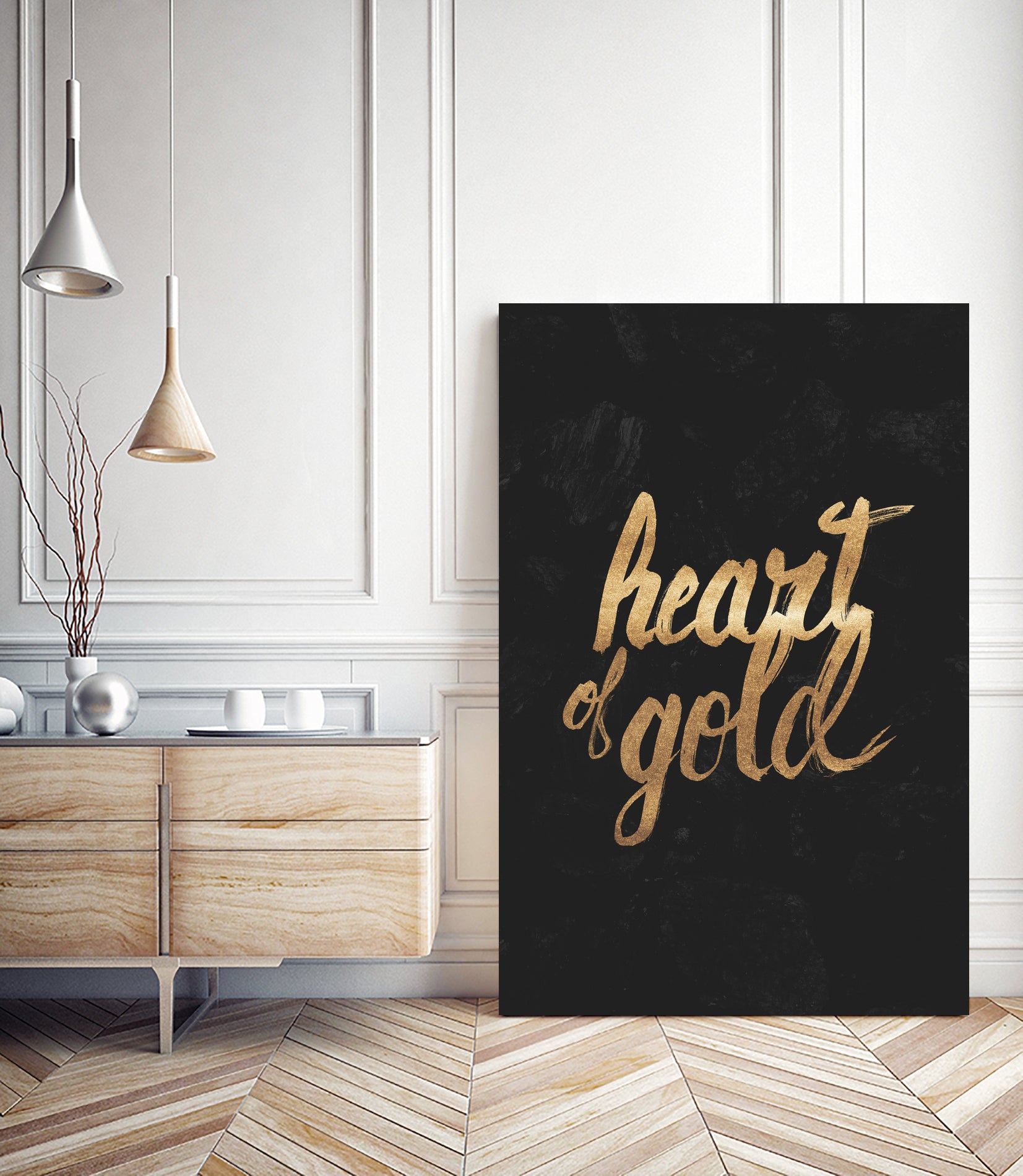 Heart of Gold by Arthur Willian Presser on GIANT ART - black typography