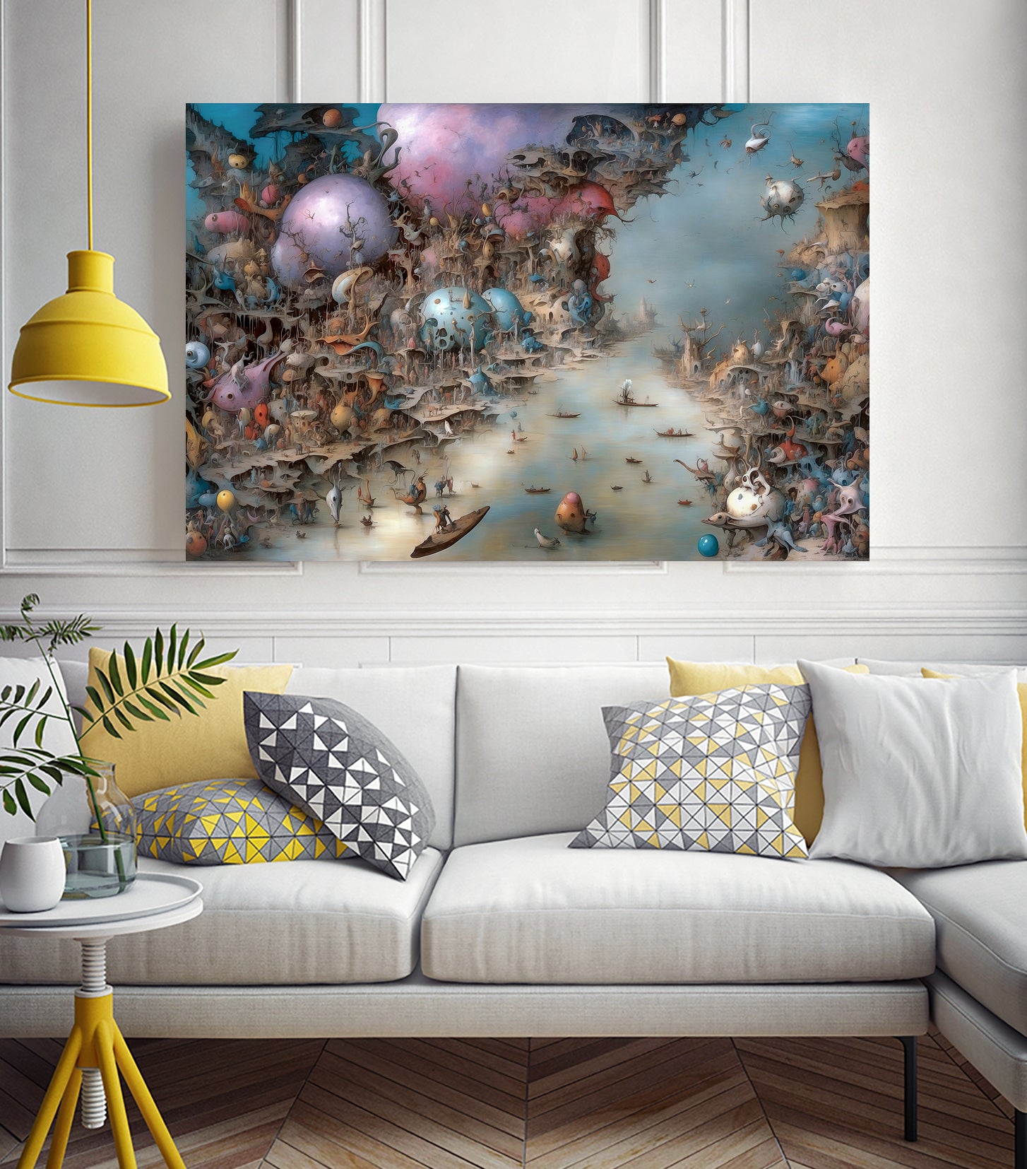 Fighting The Current Of The River Of Regret by Eric Ton on GIANT ART - white digital painting