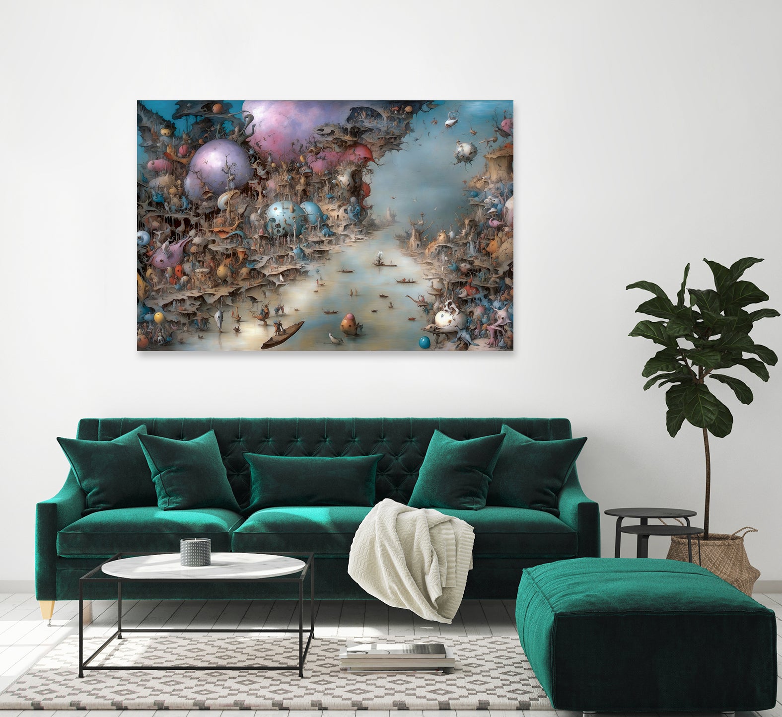 Fighting The Current Of The River Of Regret by Eric Ton on GIANT ART - white digital painting