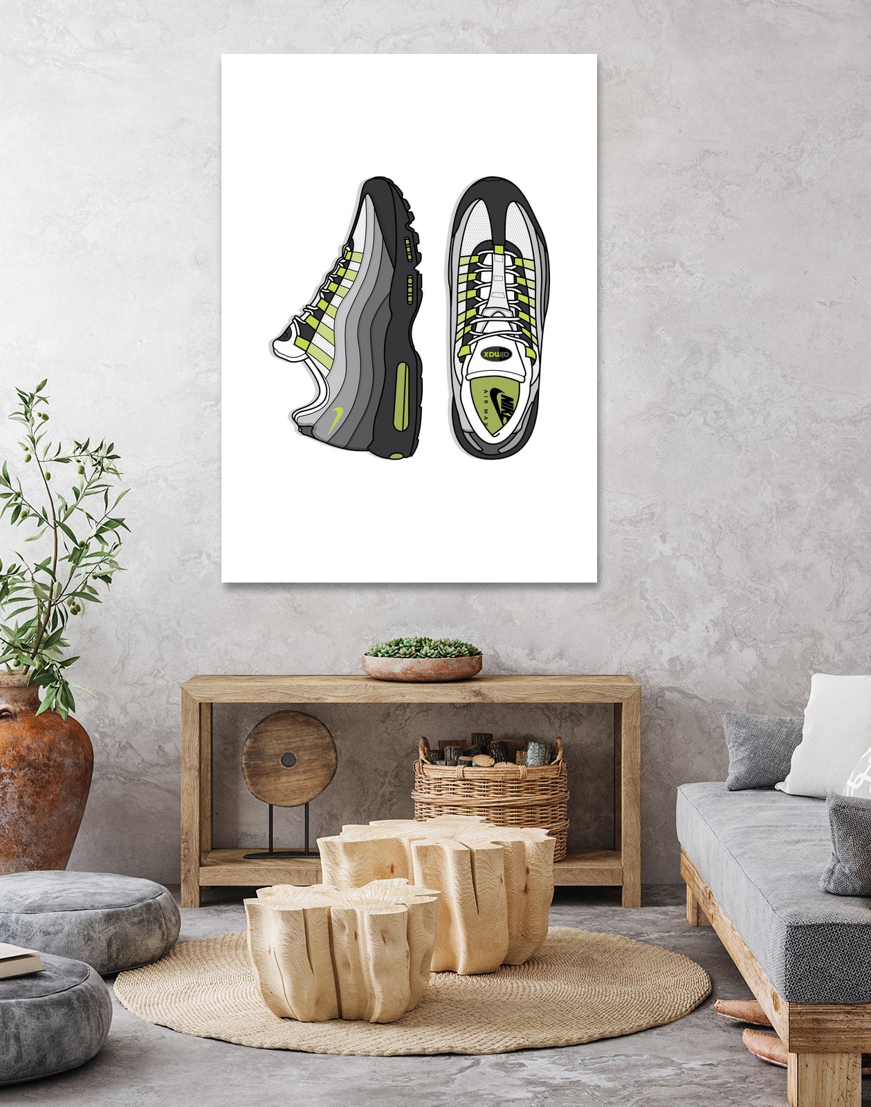 Nike AM95 by Herinson Alvarez on GIANT ART - white digital drawing