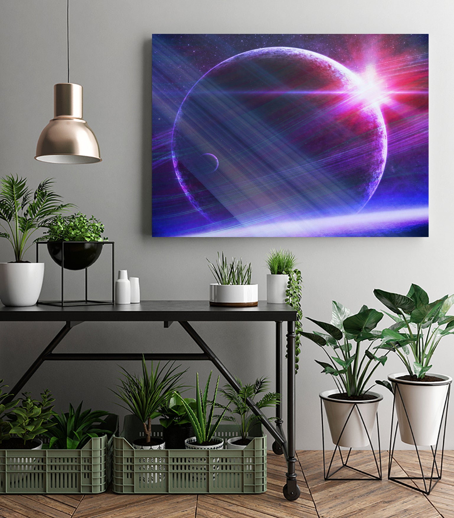 Parallel world by Carrie Lacey-Donahue on GIANT ART - fuchsia photo illustration