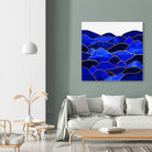 Blue Hills by Elisabeth Fredriksson on GIANT ART - blue mixed media