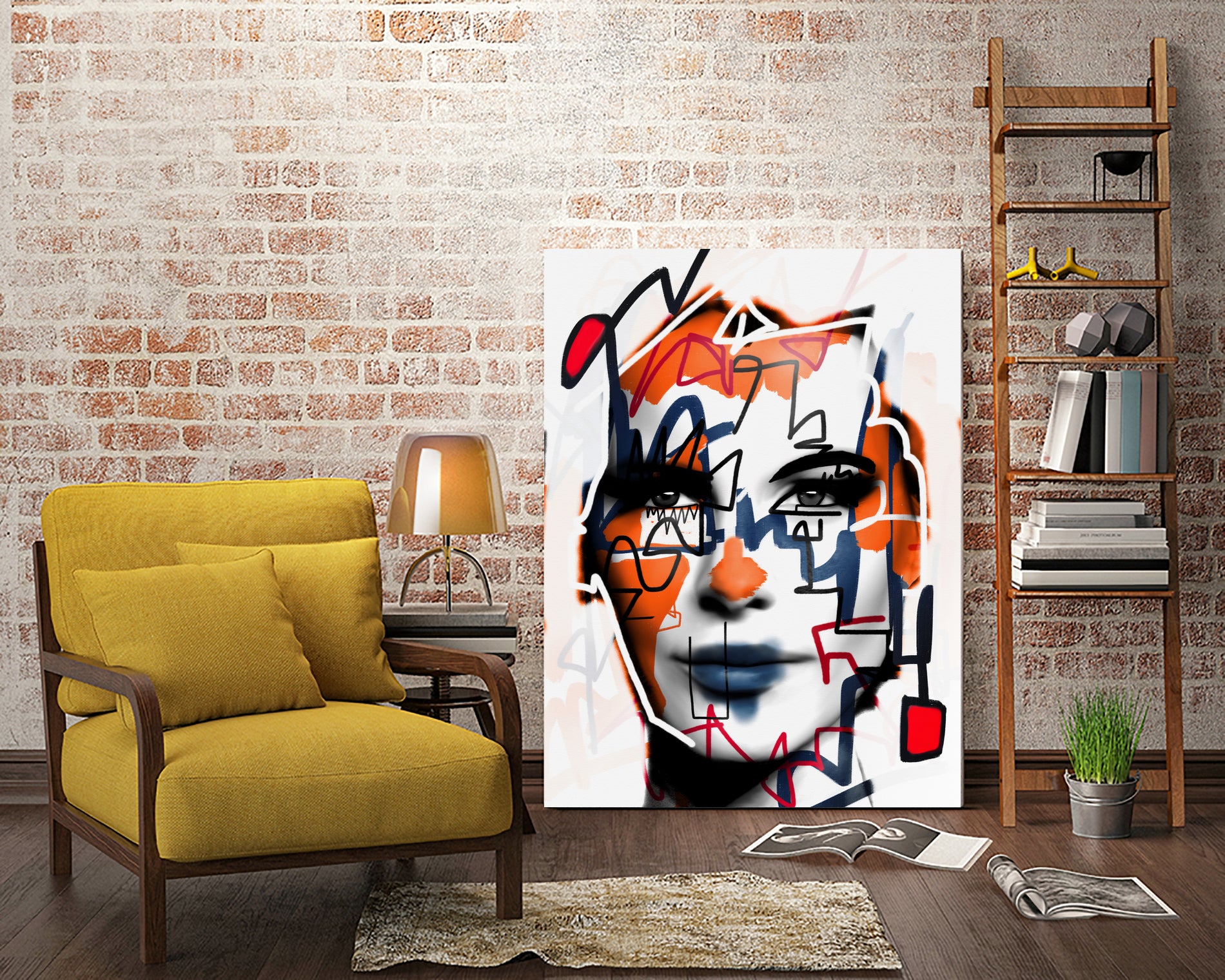 Ladybug by Daniel Malta on GIANT ART - orange digital painting