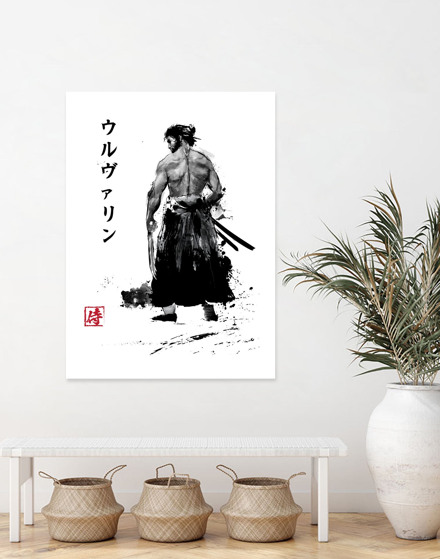 Immortal Samurai sumi-e by Antonio Camarena on GIANT ART - white digital painting