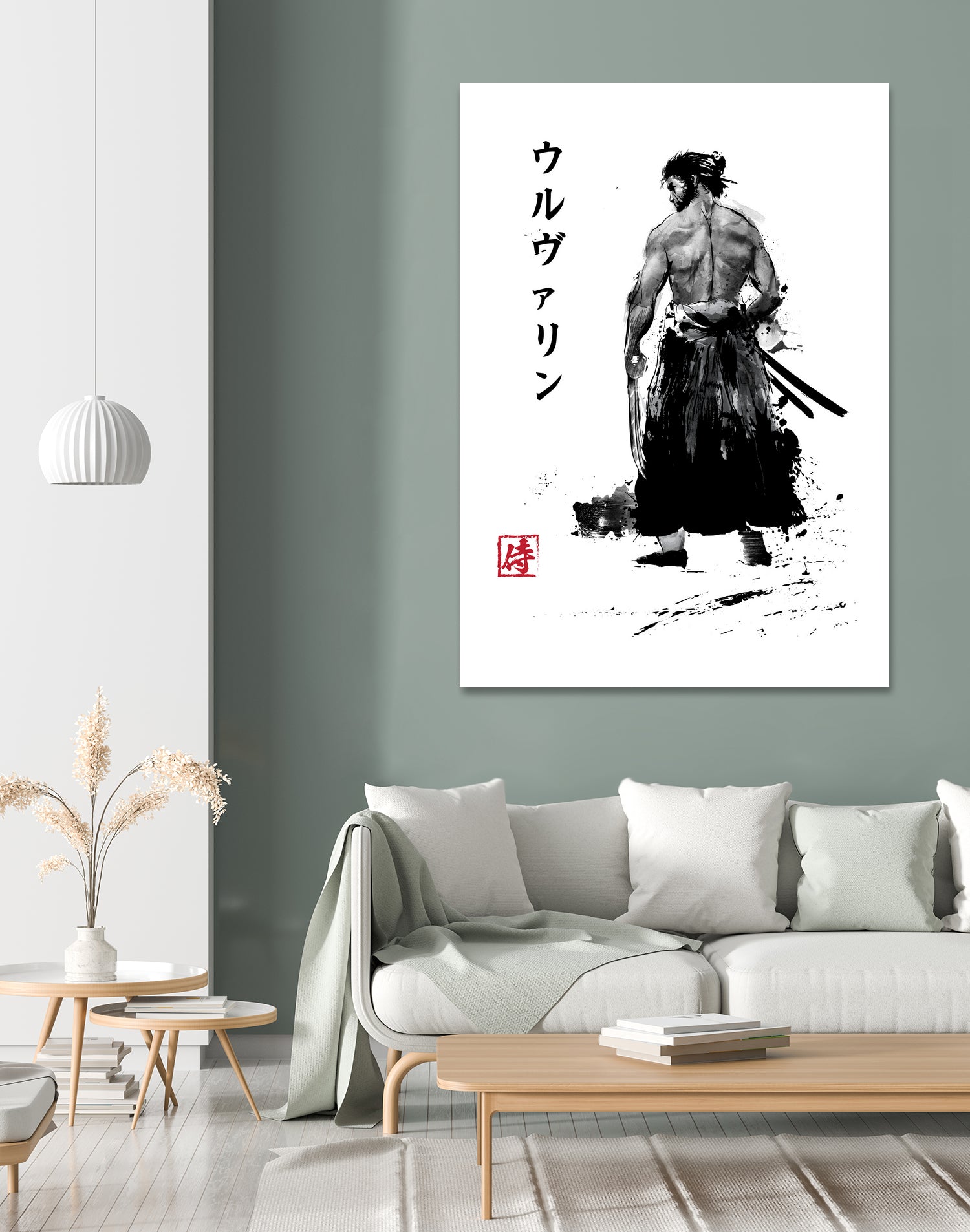 Immortal Samurai sumi-e by Antonio Camarena on GIANT ART - white digital painting