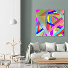 STRIPES II by Anthony Foronda on GIANT ART - pink vector illustration