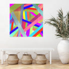 STRIPES II by Anthony Foronda on GIANT ART - pink vector illustration