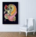 WING DRAGON by Kota Nakatsubo on GIANT ART - green photo illustration