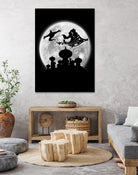 Full moon over Agrabah by Antonio Camarena on GIANT ART - black digital painting