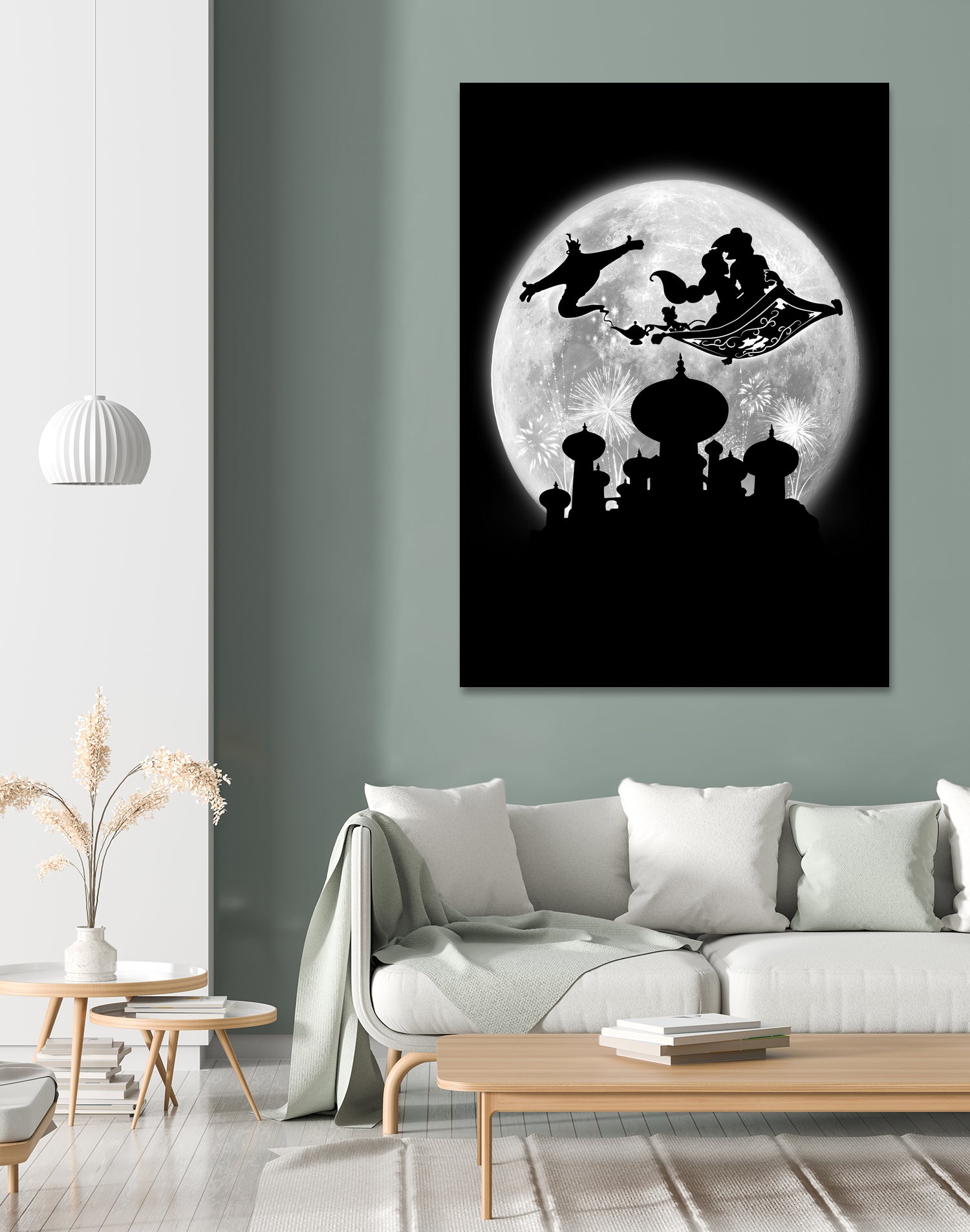 Full moon over Agrabah by Antonio Camarena on GIANT ART - black digital painting