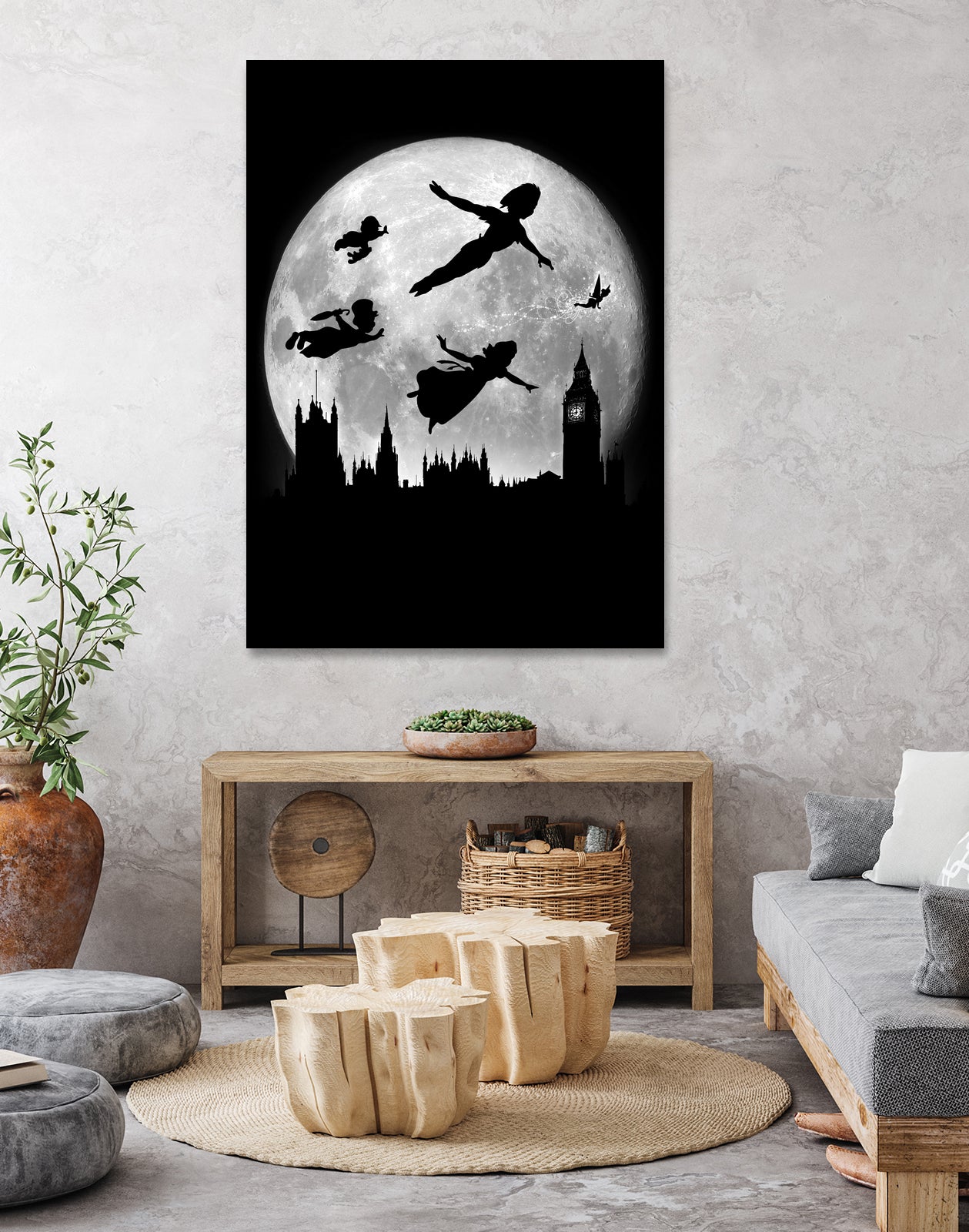 Full moon over London by Antonio Camarena on GIANT ART - black digital painting