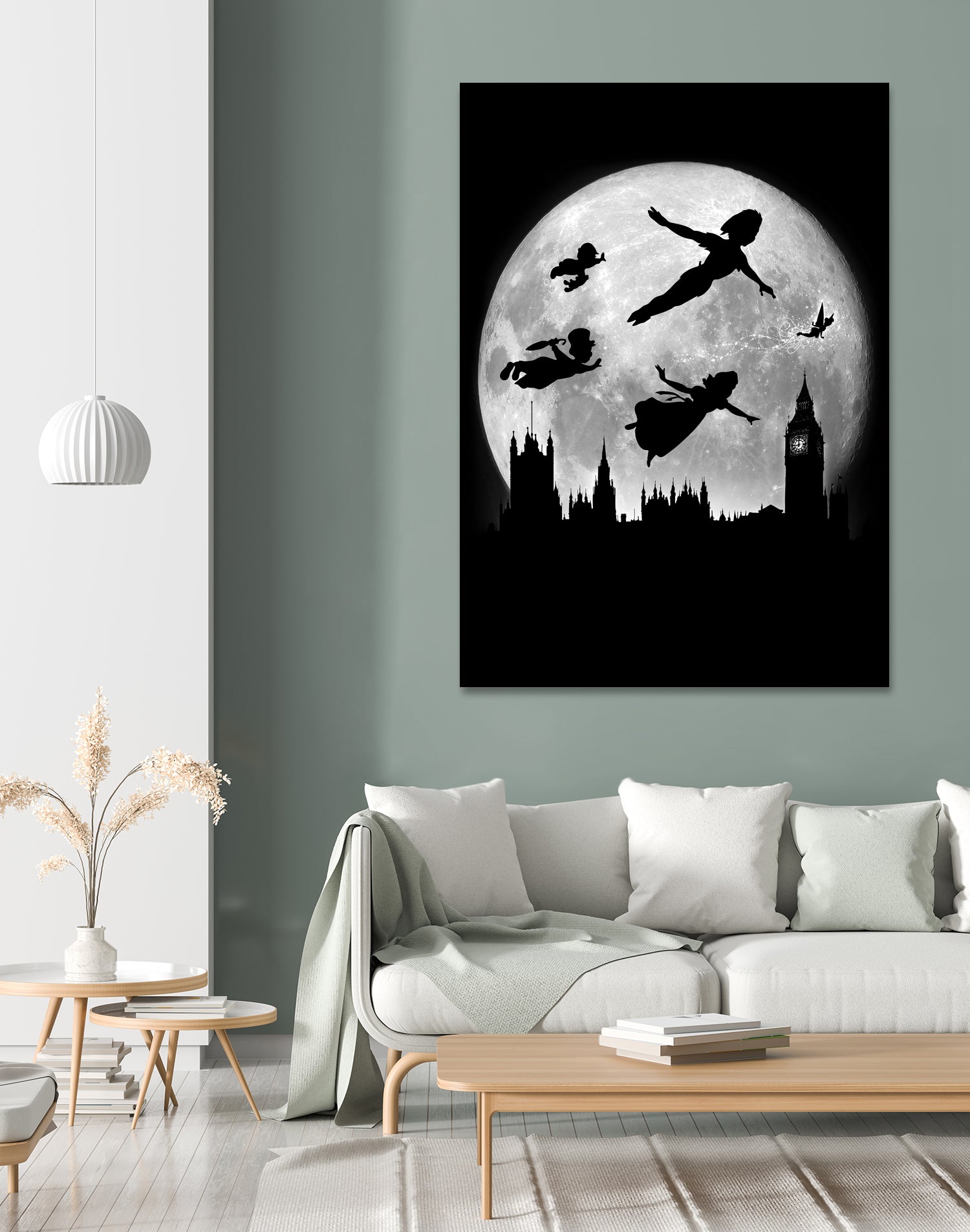 Full moon over London by Antonio Camarena on GIANT ART - black digital painting