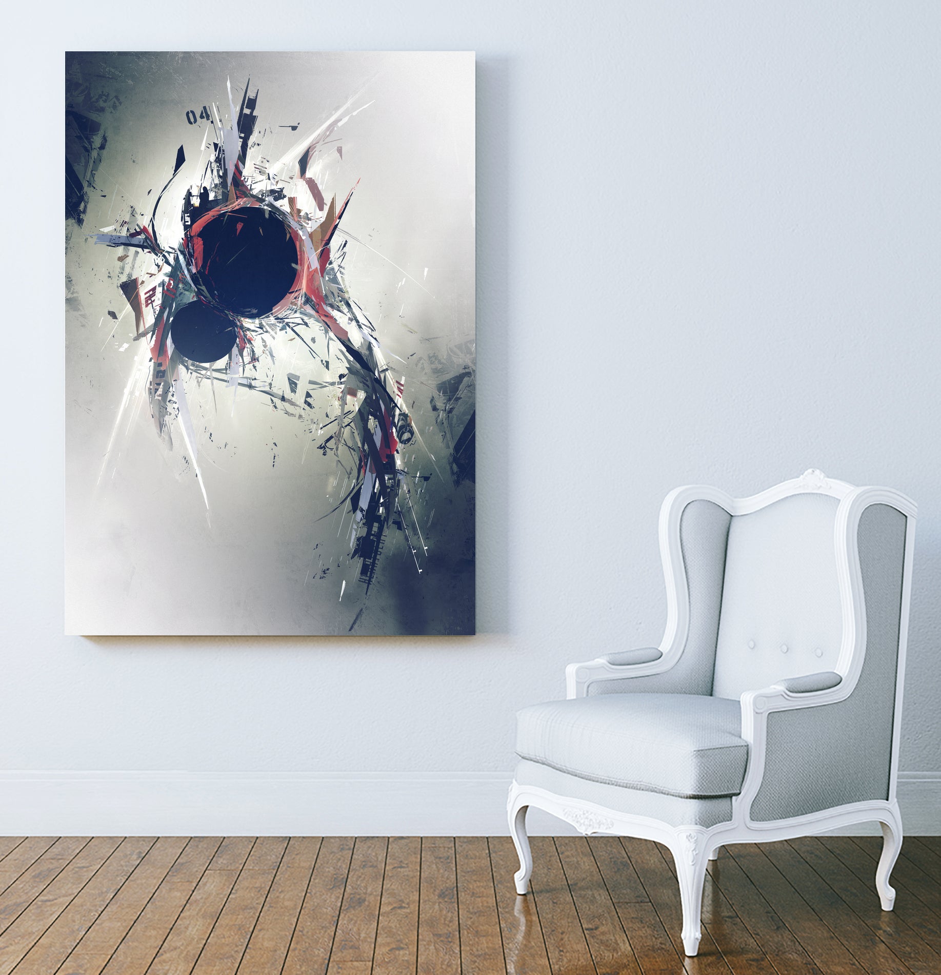 Heartbeat by George Smith on GIANT ART - gray digital painting
