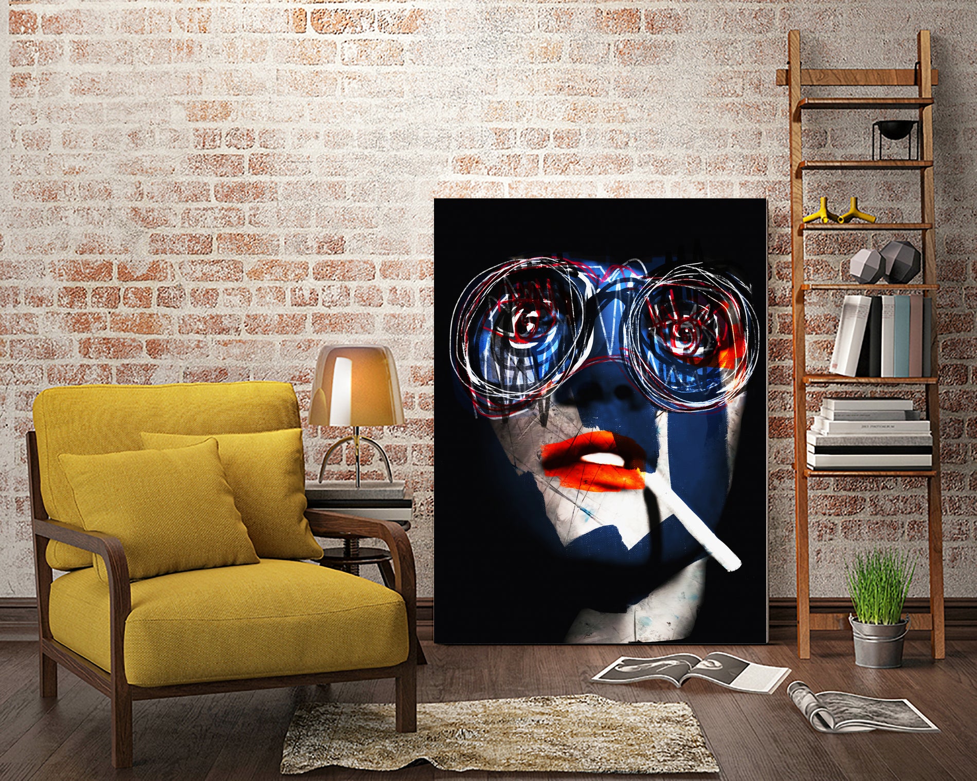 Rider by Daniel Malta on GIANT ART - blue digital painting