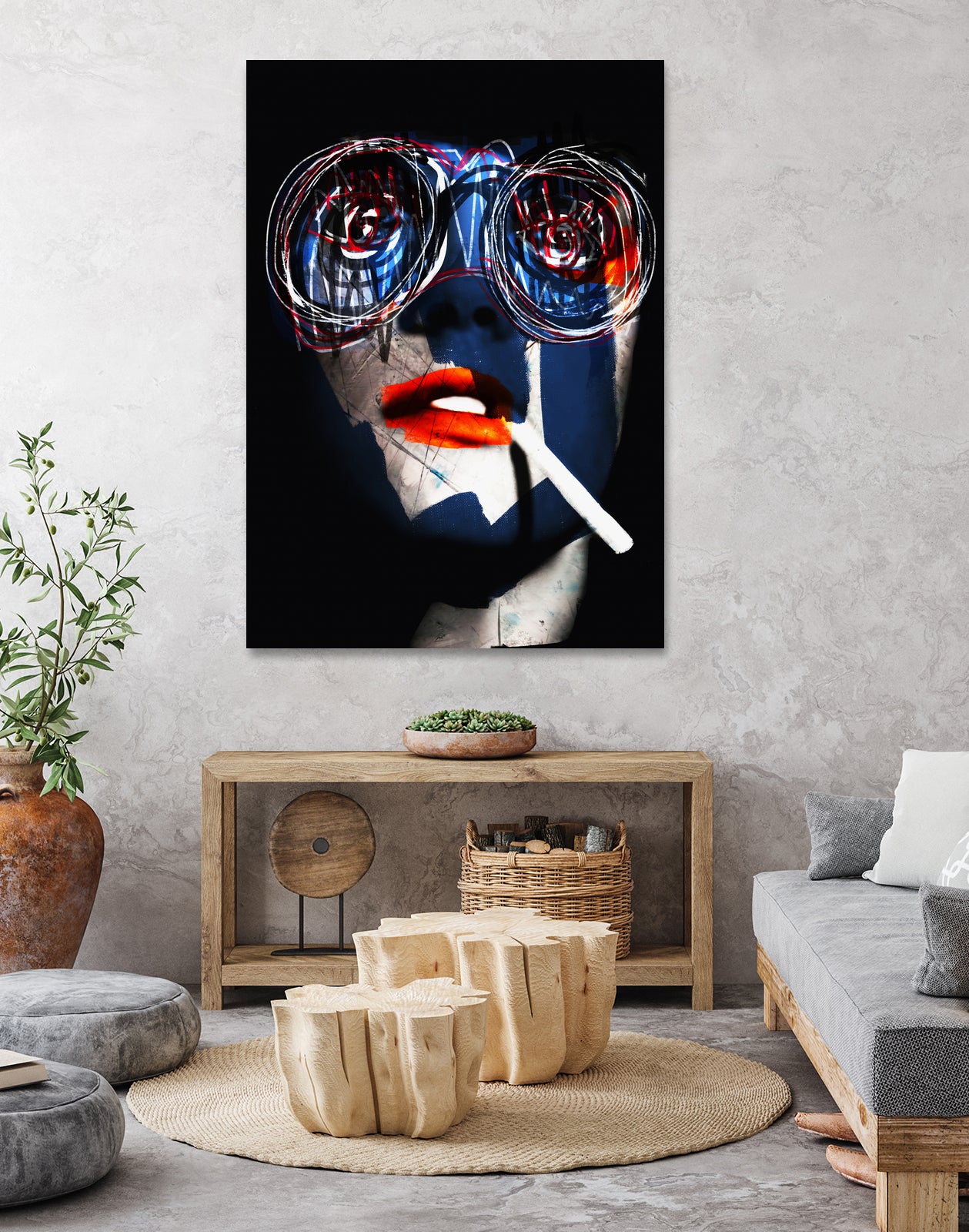 Rider by Daniel Malta on GIANT ART - blue digital painting