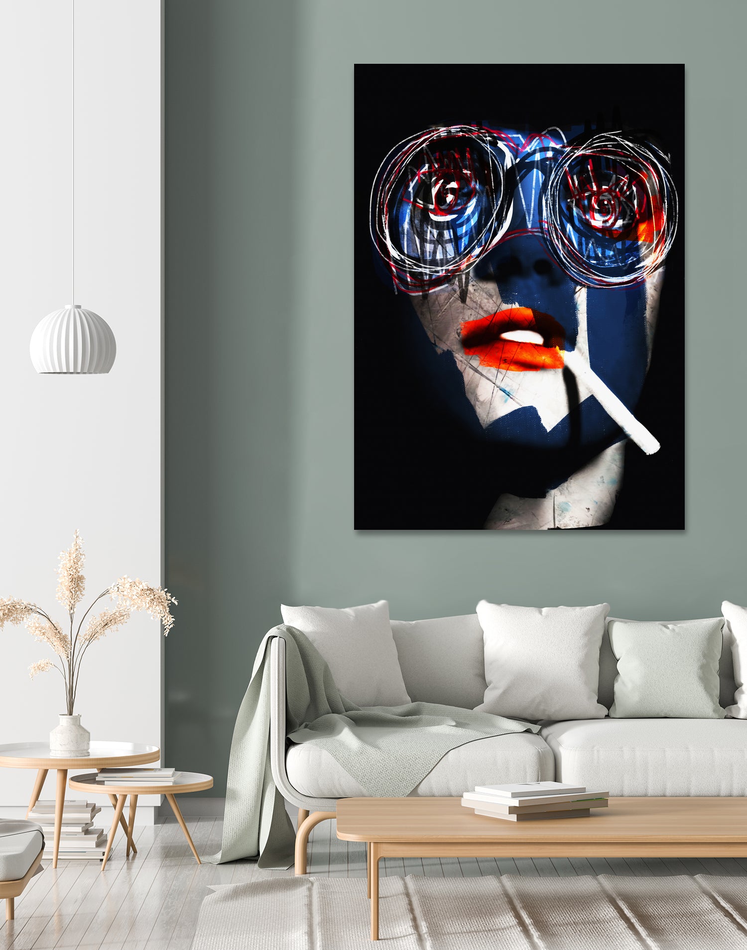 Rider by Daniel Malta on GIANT ART - blue digital painting