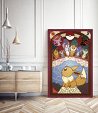 Stained Glass Eevee by Erin Fitzgerald on GIANT ART - fuchsia digital drawing