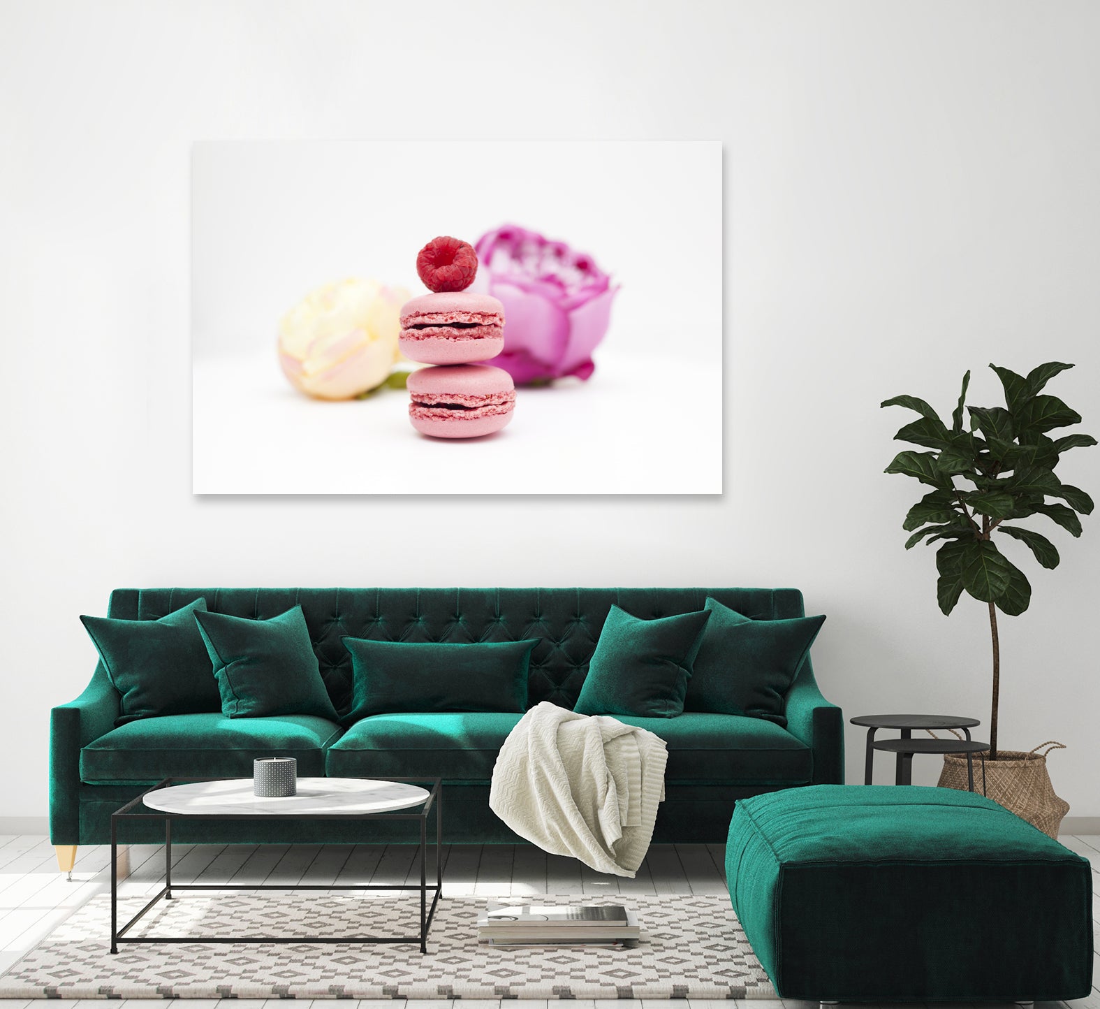 Pink macarons by Olivia Lorot on GIANT ART - pink photo illustration