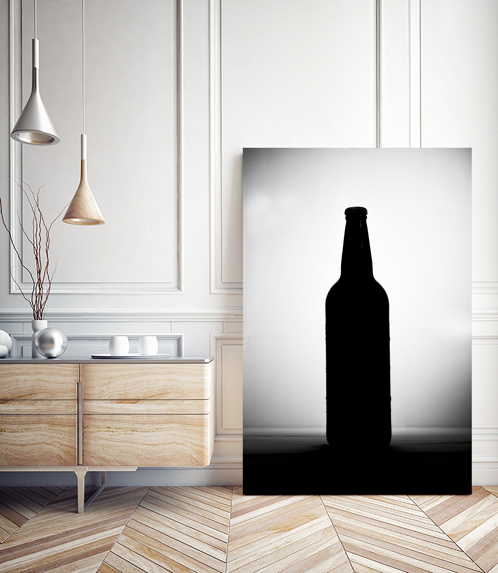 Bottle on White Background by Alvaro Gonzalez on GIANT ART - white photo manipulation