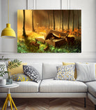 A safe place where you can go by Cyril Rolando on GIANT ART - orange digital painting