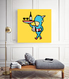 Part Time Job - Restaurant by Chow Hon Lam on GIANT ART - yellow character design