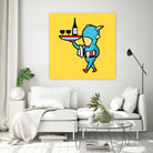 Part Time Job - Restaurant by Chow Hon Lam on GIANT ART - yellow character design