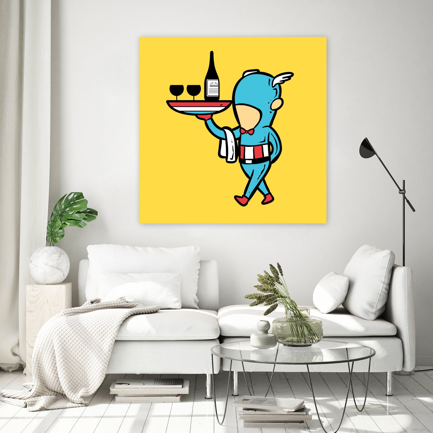 Part Time Job - Restaurant by Chow Hon Lam on GIANT ART - yellow character design