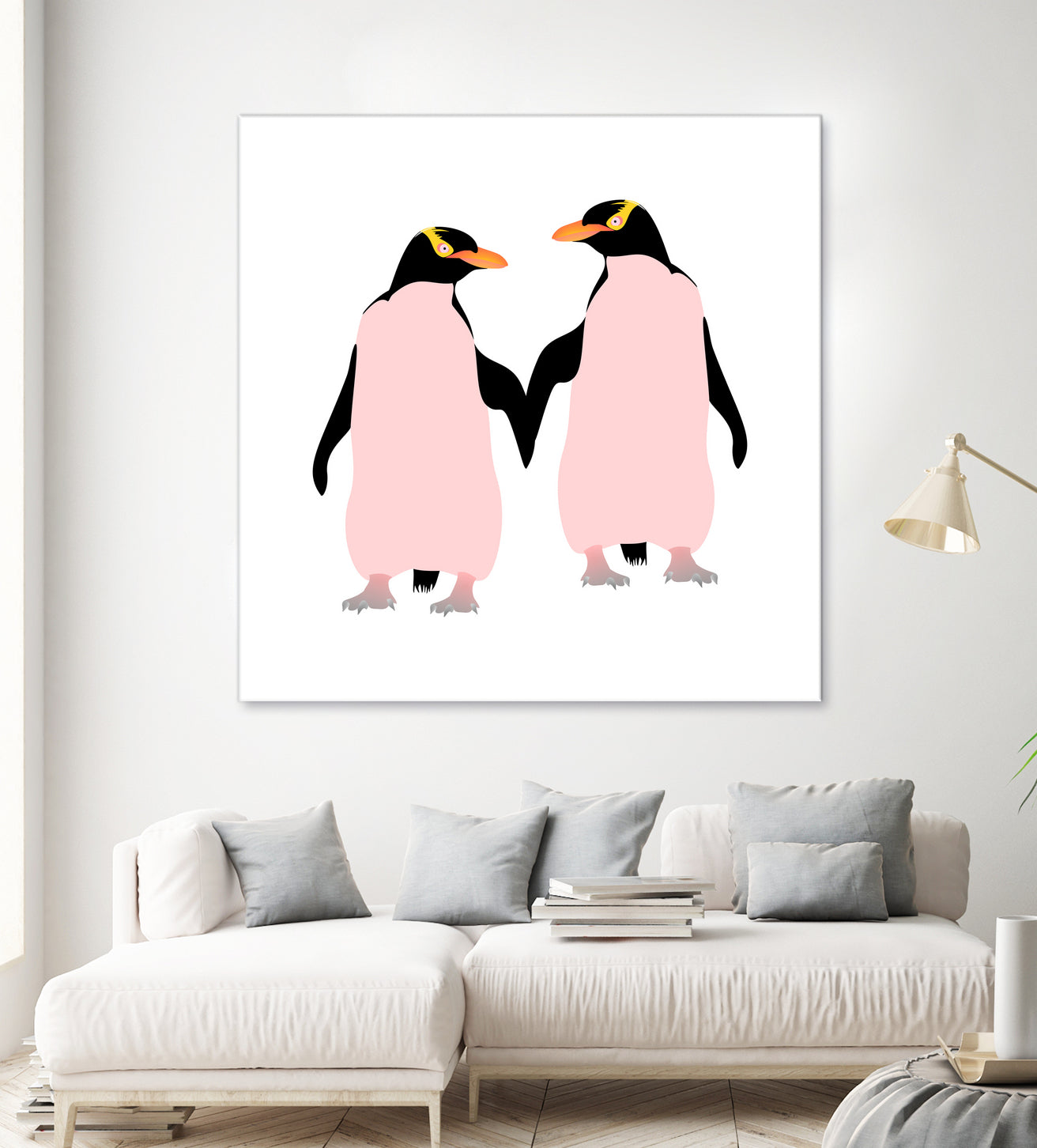 Lesbian Pride Penguins by Daniel Hutchinson on GIANT ART - white character design