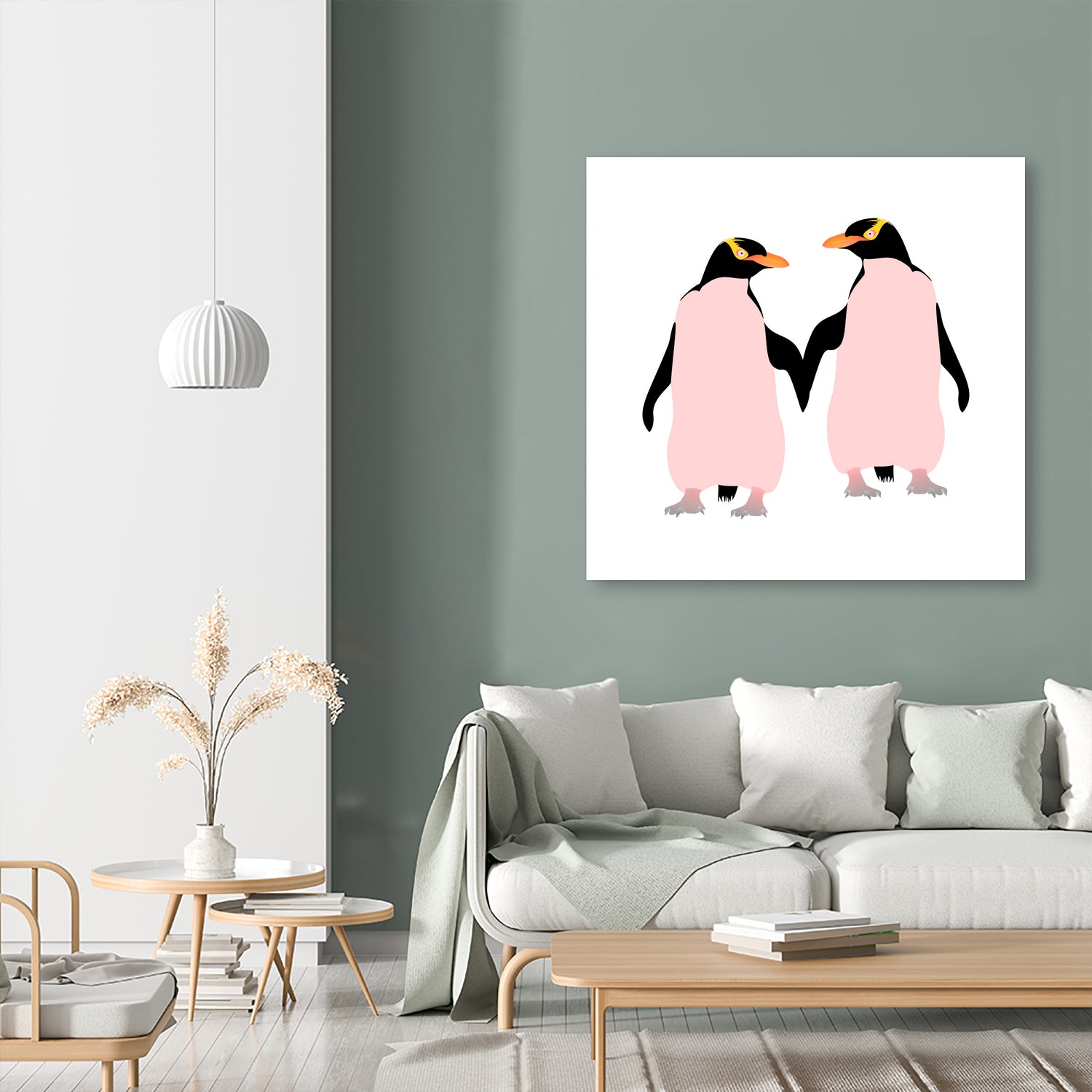 Lesbian Pride Penguins by Daniel Hutchinson on GIANT ART - white character design