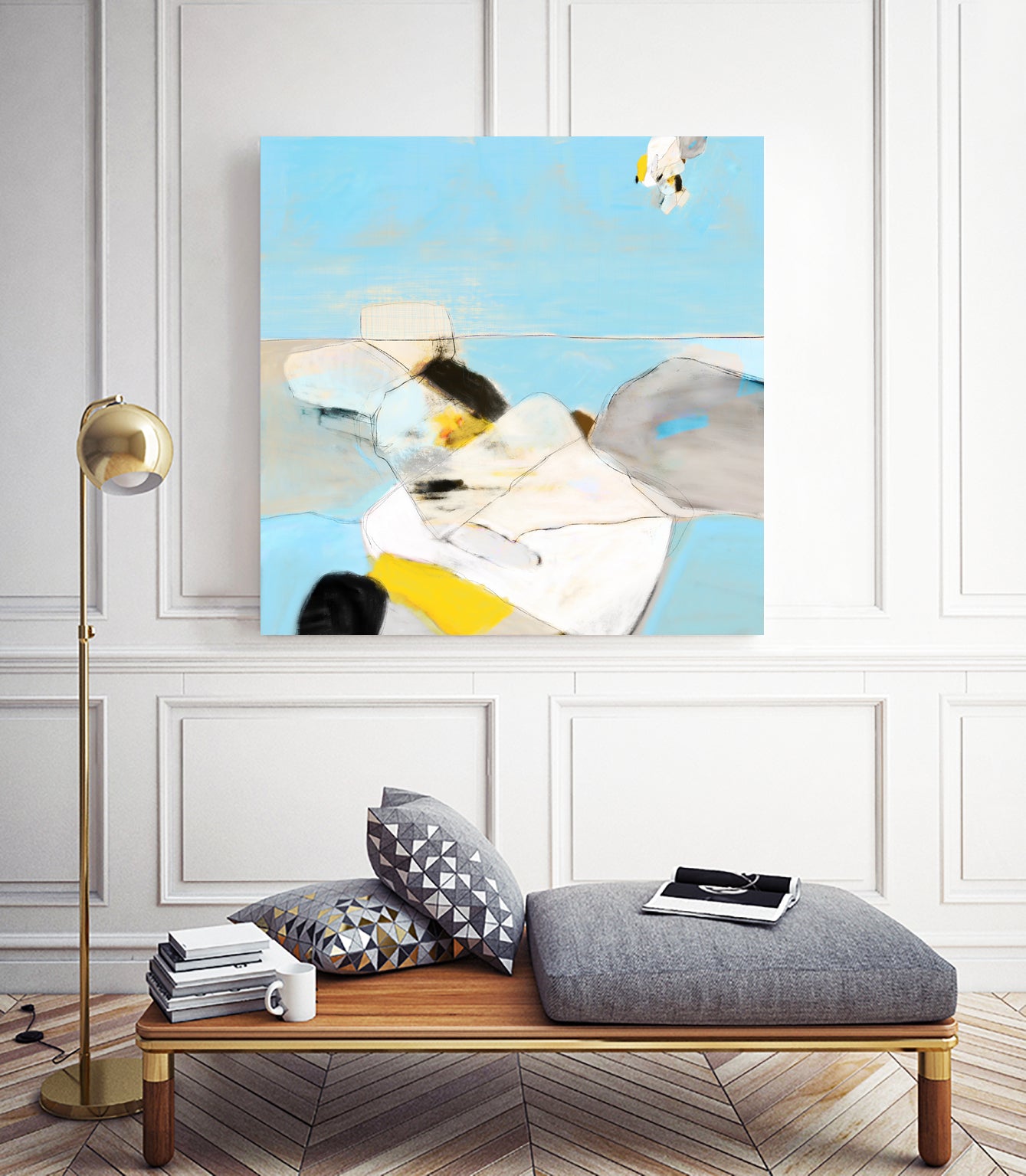 Assurément by Octal Pixel on GIANT ART - blue digital painting