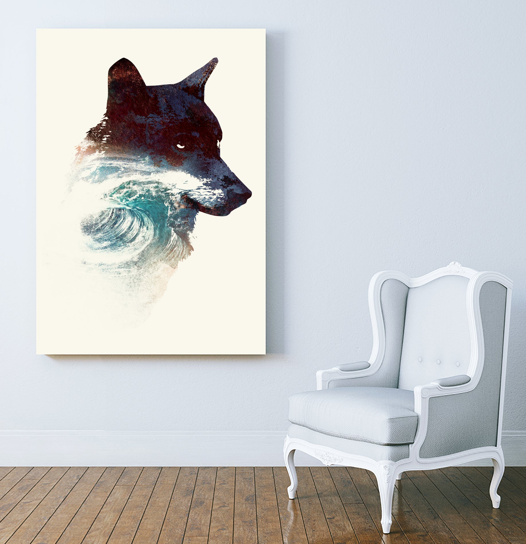 Night Swim by Robert Farkas on GIANT ART - blue digital painting