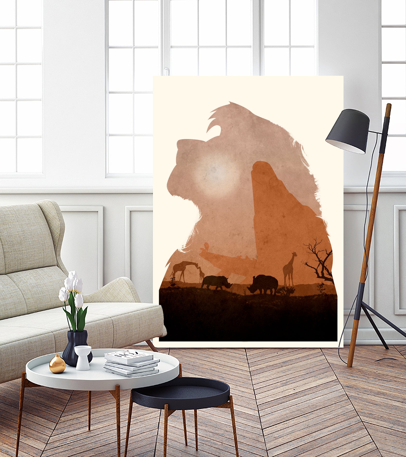 The Lion King (Textless Edition) by Ryan Ripley on GIANT ART - orange digital drawing